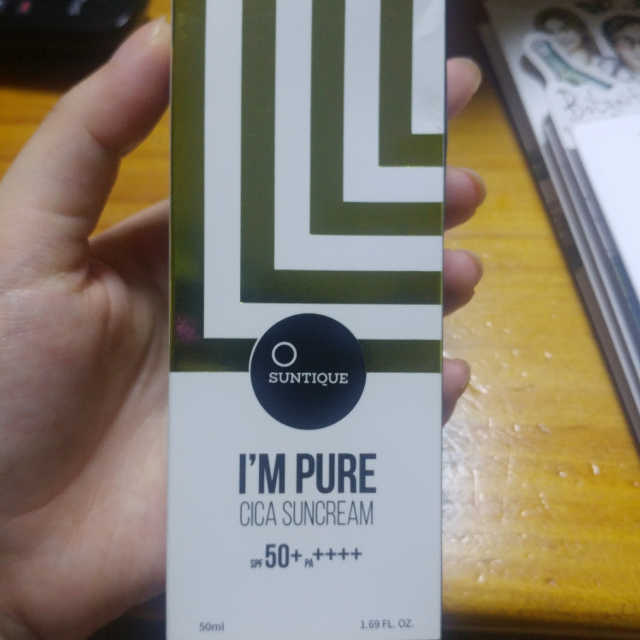 선티크 아임퓨어 시카선크림 리뷰 사진