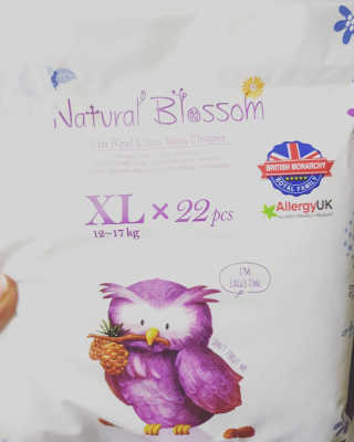 네추럴블라썸 NATURAL BLOSSOM 슈퍼 얇은 바지 기저귀 — 5점을 준 리뷰어가 2018년 8월 올린 사용 사진