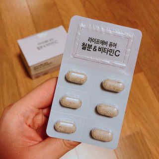 라이프에버퓨어 철분 비타민C — 5점을 준 리뷰어가 2019년 3월 올린 사용 사진