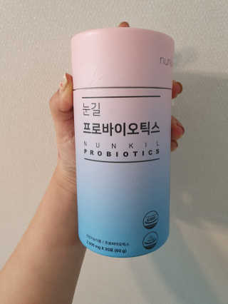 눈길 프로바이오틱스 눈길 콜라겐 프로바이오틱스 — 5점을 준 리뷰어가 2019년 11월 올린 사용 사진