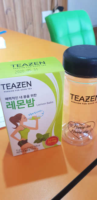 티젠 레몬밤 + 마이보틀 — 4점을 준 리뷰어가 2018년 7월 올린 사용 사진