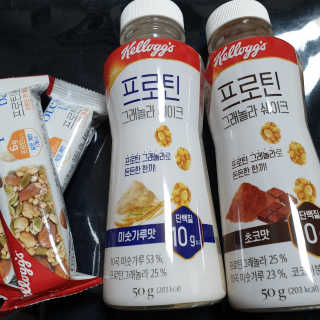 켈로그 프로틴바 멀티팩+프로틴 그래놀라 쉐이크 2종 — 5점을 준 리뷰어가 2020년 1월 올린 사용 사진