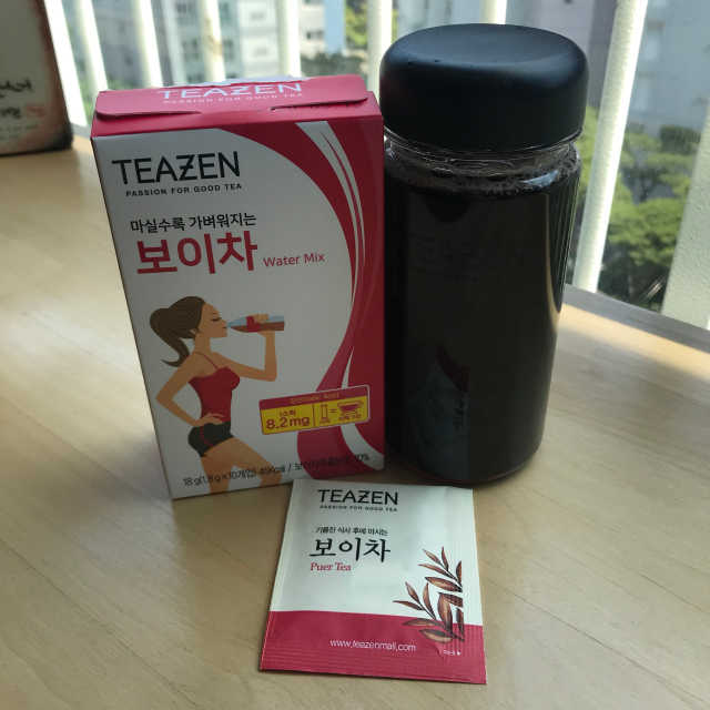 티젠 보이차 + 마이보틀 세트 리뷰 사진