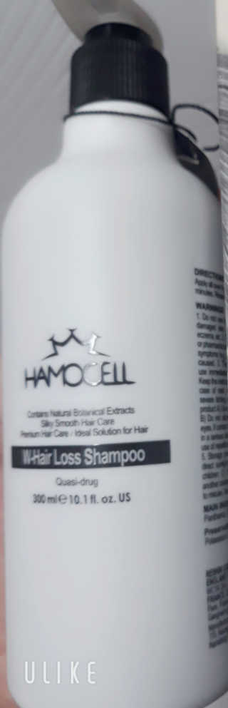 HAMOCELL 더블유 헤어 로스 샴푸 — 4점을 준 리뷰어가 2019년 2월 올린 사용 사진