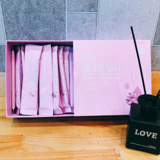 네츄럴굿띵스 태반 콜라겐 젤리 15포 — 5점을 준 리뷰어가 2018년 11월 올린 사용 사진