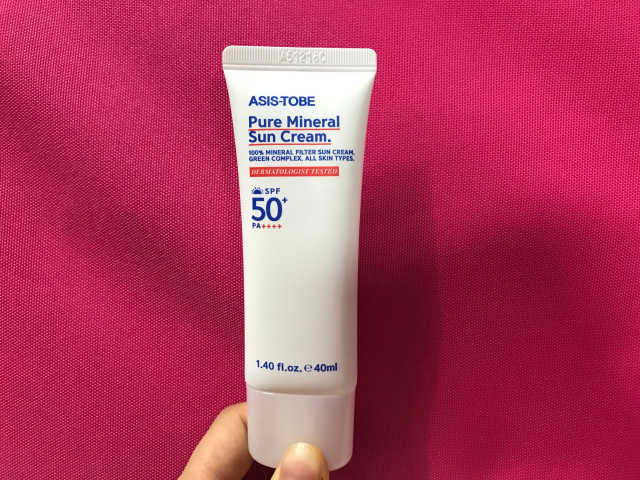 퓨어 미네랄 선크림 40ml 리뷰 사진