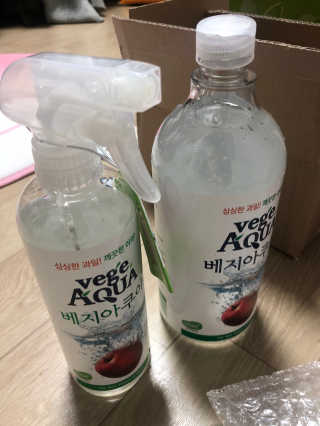 베지아쿠아 475ml + 리필 1000ml 1Set — 2.5점을 준 리뷰어가 2019년 11월 올린 사용 사진