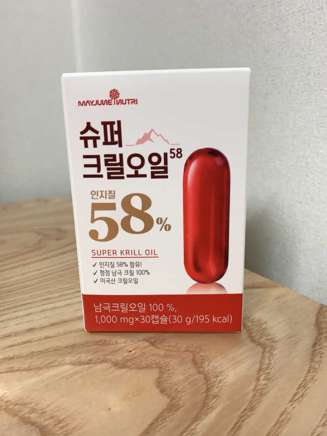 메이준뉴트리 슈퍼 크릴 오일58 1000mg x 30캡슐 리뷰 사진