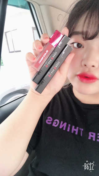 [블랙루즈] 에어 핏 촉촉틴트 + 크리미 벨벳 립크레용 — 4점을 준 리뷰어가 2018년 7월 올린 사용 사진