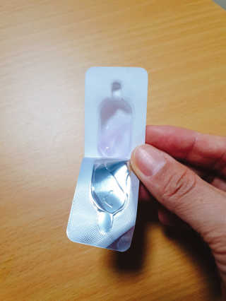야시엔코 앰플수면팩 퍼플 — 4점을 준 리뷰어가 2019년 2월 올린 사용 사진