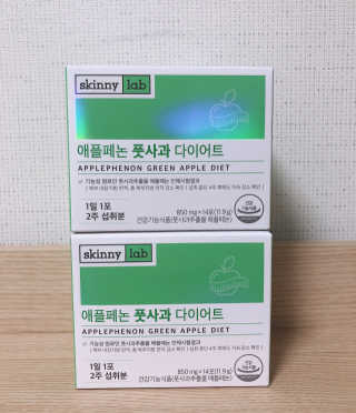 스키니랩 애플페논 풋사과 다이어트 — 5점을 준 리뷰어가 2019년 5월 올린 사용 사진