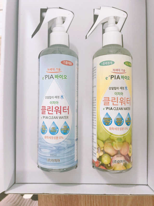 유해화학물질 없는 알칼리전해수 세정제 클린워터 리뷰 사진