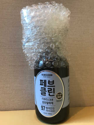 더블유드레스룸 페브클린 500ml — 5점을 준 리뷰어가 2018년 8월 올린 사용 사진