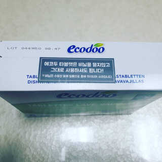 에코두 식기세척기세제 타블렛 600g — 5점을 준 리뷰어가 2019년 8월 올린 사용 사진