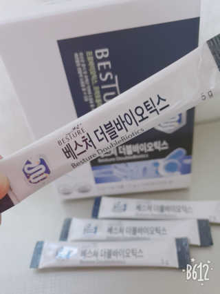 베스처 더블바이오틱스 100포 x 1박스 — 4점을 준 리뷰어가 2019년 7월 올린 사용 사진