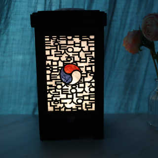HAEDOJI 한지스탠드 무드등 — 5점을 준 리뷰어가 2019년 10월 올린 사용 사진