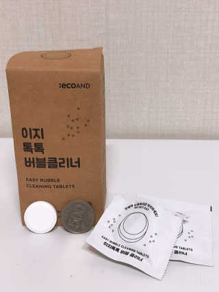 [에코앤드]이지톡톡 버블클리너 1종세척제 — 5점을 준 리뷰어가 2019년 10월 올린 사용 사진