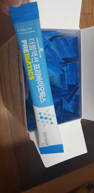 메이준뉴트리 이승남 원장의 더블액션 프리바이오틱스 — 5점을 준 리뷰어가 2020년 3월 올린 사용 사진