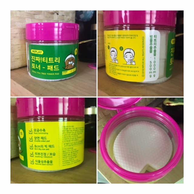 미플레이 진짜 티트리 토너 패드 리뷰 사진