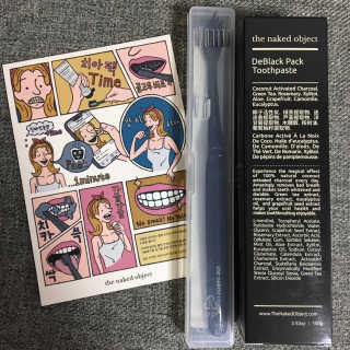 the naked object 디블랙팩치약 디블랙칫솔 세트 — 5점을 준 리뷰어가 2019년 1월 올린 사용 사진