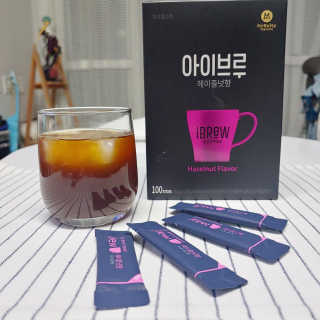 한국맥널티 아이브루 헤이즐넛향 100T — 5점을 준 리뷰어가 2019년 11월 올린 사용 사진