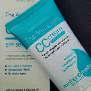 마더메이드 더 아쿠아라이트 CC크림 SPF50+ PA+++ — 5점을 준 리뷰어가 2019년 6월 올린 사용 사진