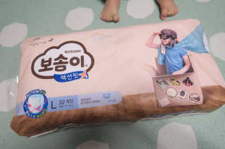 보솜이 액션핏 팬티형 — 5점을 준 리뷰어가 2019년 4월 올린 사용 사진
