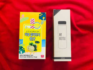 장수농가 리얼깔라만시 원샷 50ml 10팩+보틀 — 4.5점을 준 리뷰어가 2019년 4월 올린 사용 사진