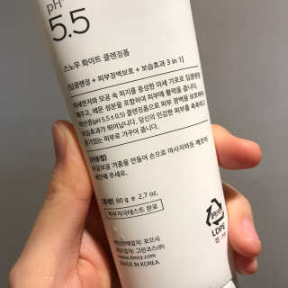 포므시 스노우화이트클렌징폼pH5.5 — 4.5점을 준 리뷰어가 2020년 2월 올린 사용 사진