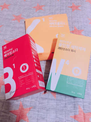 레인보우샵 올인원세탁세제,베이킹소다 스틱포6개입+세탁조클리너 — 4.5점을 준 리뷰어가 2018년 4월 올린 사용 사진