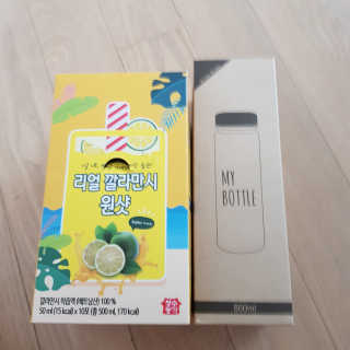 장수농가 리얼깔라만시 원샷 50ml 10팩+보틀 — 4점을 준 리뷰어가 2019년 4월 올린 사용 사진