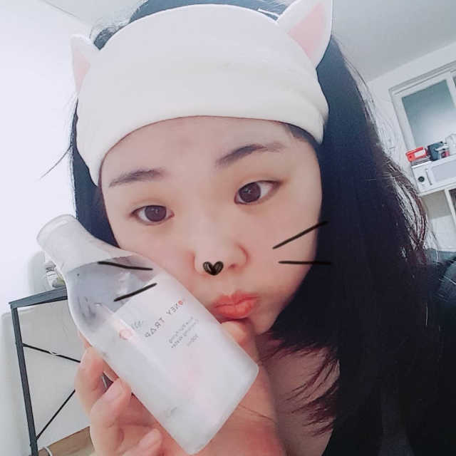 허니트랩 로즈 퓨리파잉 클렌징 워터+고양이 머리띠 리뷰 사진