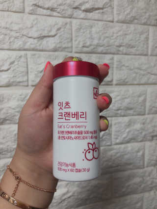 네츄럴굿띵스 잇츠 크랜베리 1병 30일분 — 3.5점을 준 리뷰어가 2019년 10월 올린 사용 사진
