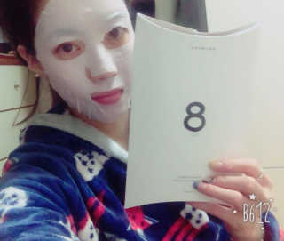 누메로 8 클리어링 모이스처 마스크팩 — 4점을 준 리뷰어가 2016년 12월 올린 사용 사진