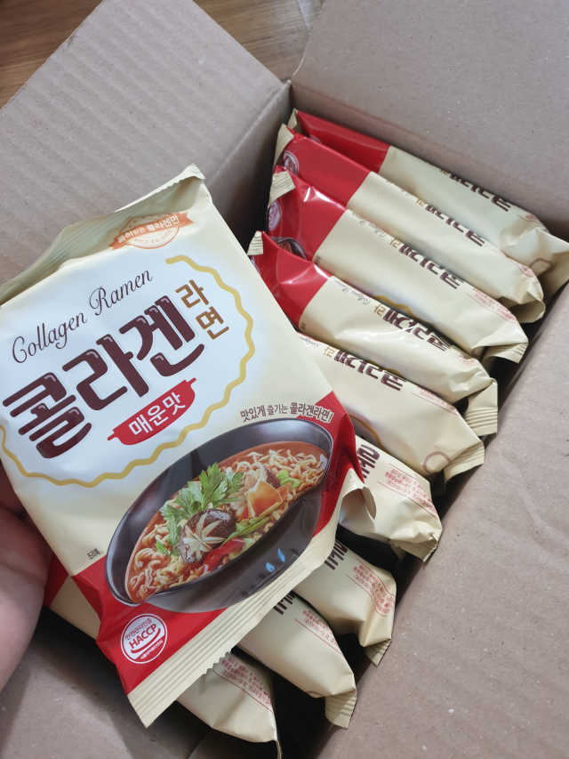 콜라겐라면 매운맛 리뷰 사진