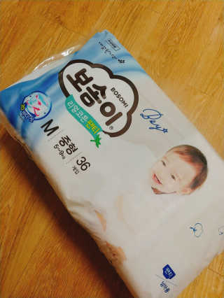 보솜이 리얼코튼 팬티형 — 5점을 준 리뷰어가 2019년 3월 올린 사용 사진