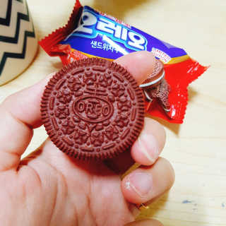오레오 레드벨벳 — 5점을 준 리뷰어가 2018년 1월 올린 사용 사진