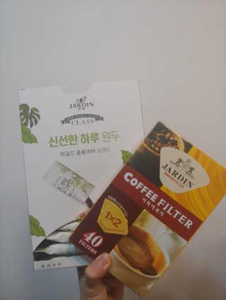 (주)쟈뎅 [쟈뎅] 클래스 신선한 하루 원두+여과지 SET — 4점을 준 리뷰어가 2019년 3월 올린 사용 사진