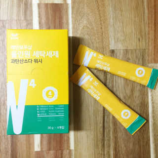 레인보우샵 올인원세탁세제,베이킹소다 스틱포6개입+세탁조클리너 — 3.17점을 준 리뷰어가 2018년 4월 올린 사용 사진