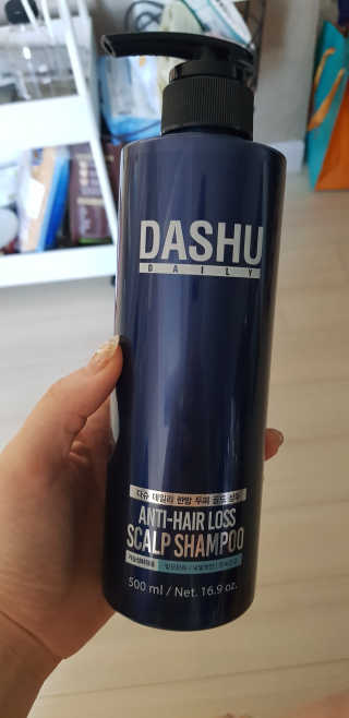 다슈코리아 다슈 데일리 단백질 한방 두피 골드 샴푸 500ml — 5점을 준 리뷰어가 2020년 3월 올린 사용 사진