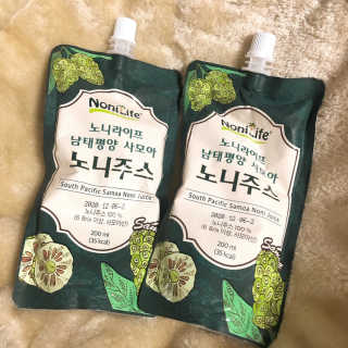 장수농가 남태평양 사모아 노니 원액 1L or 200mlx10팩 중 택 1 — 3.5점을 준 리뷰어가 2019년 1월 올린 사용 사진