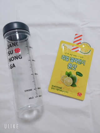 장수농가 리얼깔라만시 원샷 50ml 10팩+보틀 — 4점을 준 리뷰어가 2019년 5월 올린 사용 사진