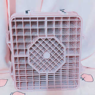[펫토리아] BEST 한칸뚝딱 플라스틱 울타리 — 4점을 준 리뷰어가 2019년 1월 올린 사용 사진