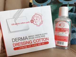 나이팅게일 광채토너130ml+더마 드레싱 코튼 100 SET — 5점을 준 리뷰어가 2018년 5월 올린 사용 사진