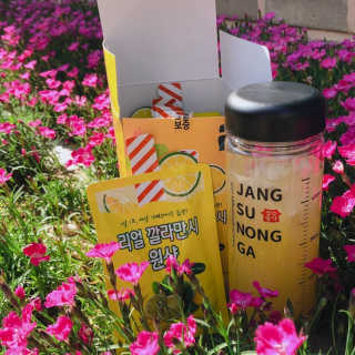 장수농가 리얼깔라만시 원샷 50ml 10팩+보틀 — 5점을 준 리뷰어가 2019년 5월 올린 사용 사진