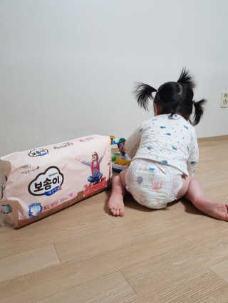 보솜이 액션핏 팬티형 — 5점을 준 리뷰어가 2019년 3월 올린 사용 사진
