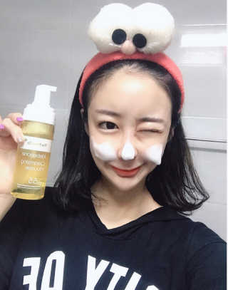 [더메디닥터] 이데베논 클렌징 무스 — 5점을 준 리뷰어가 2019년 6월 올린 사용 사진
