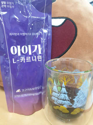 오엔엘 아이가 L-카르니틴 2박스 — 5점을 준 리뷰어가 2019년 4월 올린 사용 사진