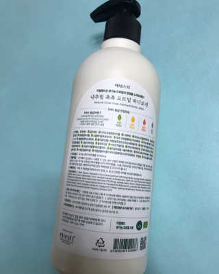 (주)에네스티 내추럴 촉촉  오트밀 바디로션 500ml — 4점을 준 리뷰어가 2019년 12월 올린 사용 사진