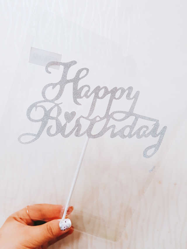 케익데코픽 생일 캘리그래피 리뷰 사진